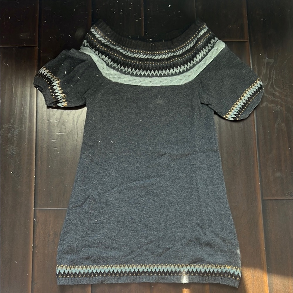 BCBG Grey Sweater Dress, size Small
